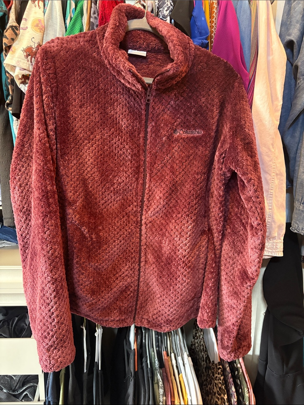 Columbia Women's Sherpa Fireside Jacket - Wine